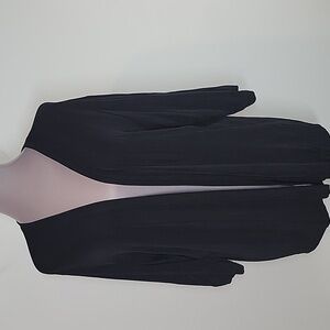 Chico's Travelers Slinky Black Cardigan Elbow sleeves